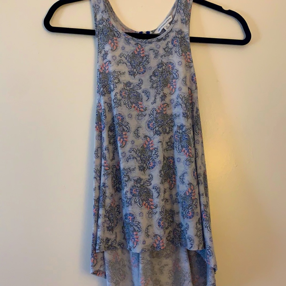 paisley draping tank top